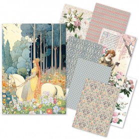 Rice Paper A5 MIXED 8/Pkg Courtly Love
