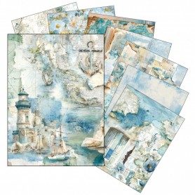 Rice Paper A5 MIXED 8/Pkg Edge of the Ocean