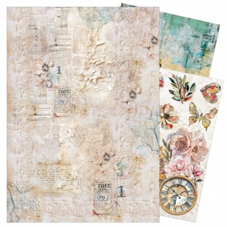 Rice Paper A3 MIXED 3/Pkg The sound of spring