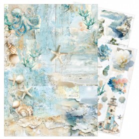 Rice Paper A3 MIXED 3/Pkg Edge of the Ocean