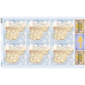 Papel Arroz 54x33 cm 25-30 gr. (Buen Camino VII)