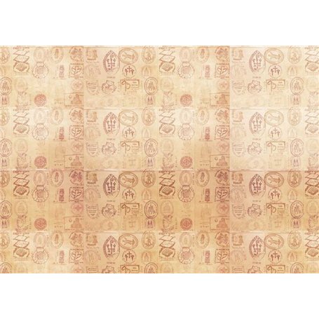 Tela Encuadernar Decorada 70x50cm  (Buen Camino I)