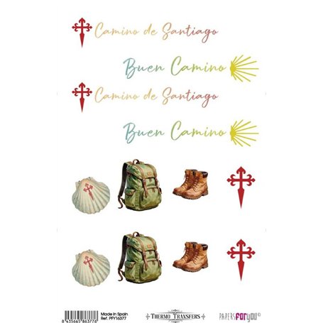 Thermo Transfers 20x30cm (Buen Camino IV)