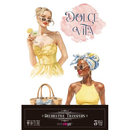 Decorative transfers "Dolce Vita I" 20x30cm