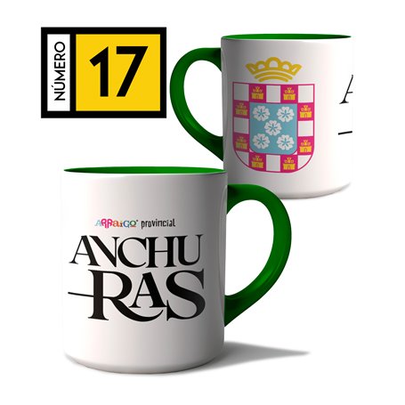 Taza Arraigo Escudo Anchuras.