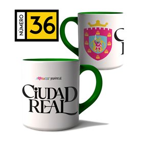 Taza Arraigo Escudo Ciudad Real.