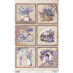 Papel Arroz 54x33 cm 25-30 gr. (Lavender IV)