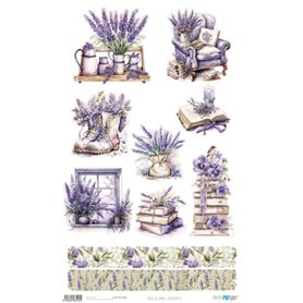 Papel Arroz 54x33 cm 25-30 gr. (Lavender VI)