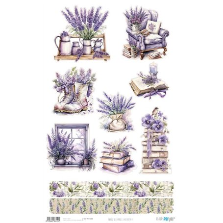 Papel Arroz 54x33 cm 25-30 gr. (Lavender VI)