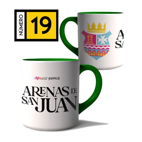 Taza Arraigo Escudo Arenas De San Juan.