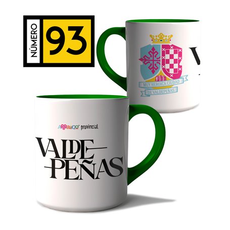 Taza Arraigo Escudo Valdepeñas.