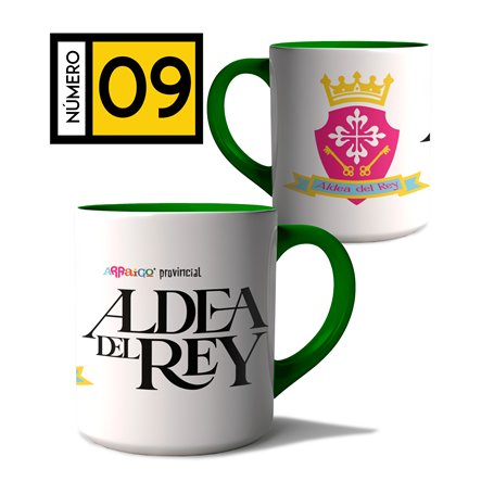 Taza Arraigo Escudo Aldea Del Rey.