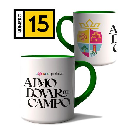 Taza Arraigo Escudo Almodovar Del Campo.
