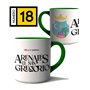 Taza Arraigo Escudo Arenas De San Gregorio.