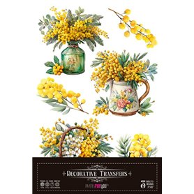 Decorative transfers "Mimosas" 20x30cm