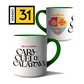 Taza Arraigo Escudo Caracuel De Calatrava.