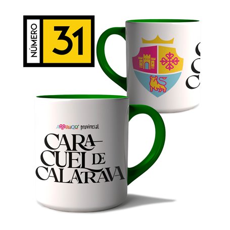 Taza Arraigo Escudo Caracuel De Calatrava.