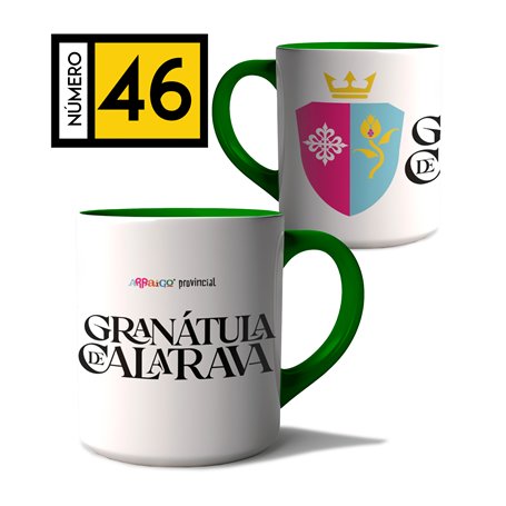 Taza Arraigo Escudo Granatula De Calatrava.