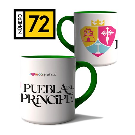 Taza Arraigo Escudo Puebla Del Principe.