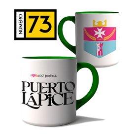 Taza Arraigo Escudo Puerto Lápice.