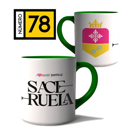 Taza Arraigo Escudo Saceruela.