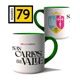 Taza Arraigo Escudo San Carlos Del Valle. 