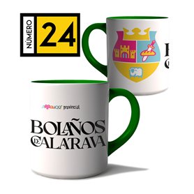 Taza Arraigo Escudo Bolaños De Calatrava.