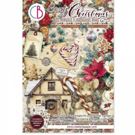Cozy Christmas Ephemera Book  A4 32/Pkg