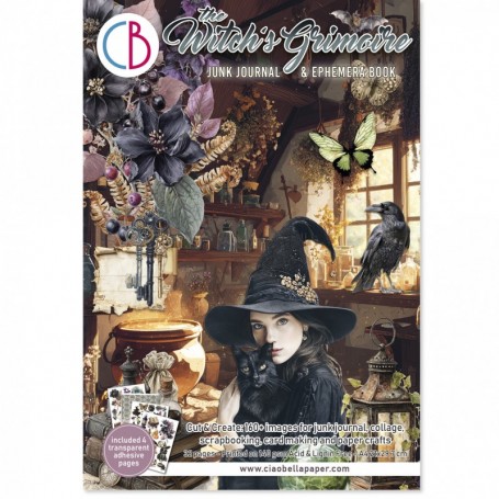 The witch's grimoire Ephemera Book  A4 32/Pkg