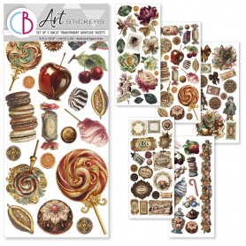 Chocolate Wanderlust Art Stickers transparent adhe