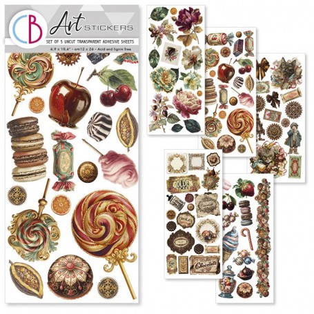 Chocolate Wanderlust Art Stickers transparent adhe