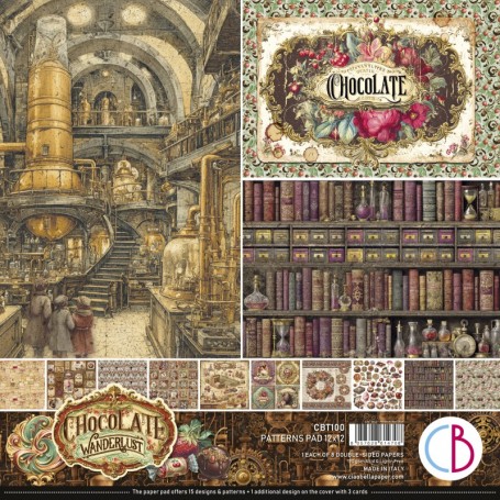 Chocolate Wanderlust Patterns Pad 12x12"