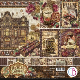 Chocolate Wanderlust  Paper Pad 12"x12" 12/Pkg