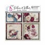 Bohemian burgundy Deluxe Paper Silver & Vellum