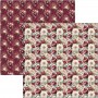 Bohemian burgundy  Patterns Pad 12x12"