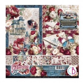 Bohemian burgundy Pad 8x8"