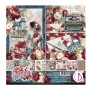Bohemian burgundy Pad 8x8"