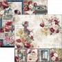 Bohemian burgundy Pad 8x8"
