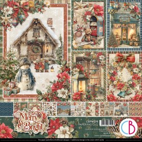 Merry & Bright  Paper Pad 12x12"