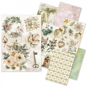 Rice Paper Set A5 MIXED 8/Pkg Golden Winter