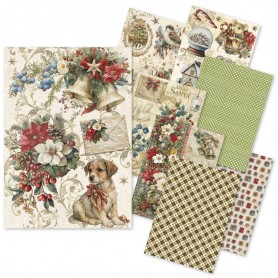 Rice Paper Set A5 MIXED 8/Pkg Cozy Christmas