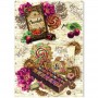 Rice Paper Set A5 MIXED 8/Pkg Chocolate Wanderlust