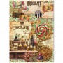 Rice Paper Set A5 MIXED 8/Pkg Chocolate Wanderlust