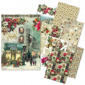 Rice Paper Set A5 MIXED 8/Pkg Merry & Bright