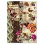 Rice Paper Set A4 MIXED 4/Pkg Chocolate Wanderlust