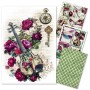 Rice Paper Set A4 MIXED 4/Pkg Bohemian burgundy