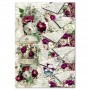 Rice Paper Set A4 MIXED 4/Pkg Bohemian burgundy