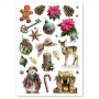 Rice Paper Set A4 MIXED 4/Pkg Merry & Bright