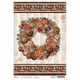 Rice Paper A4 Sweet wreath