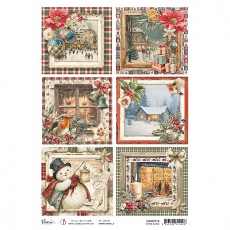 Rice Paper A4 Winter cards